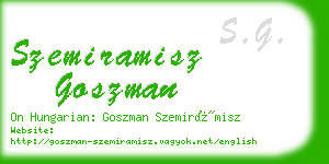 szemiramisz goszman business card